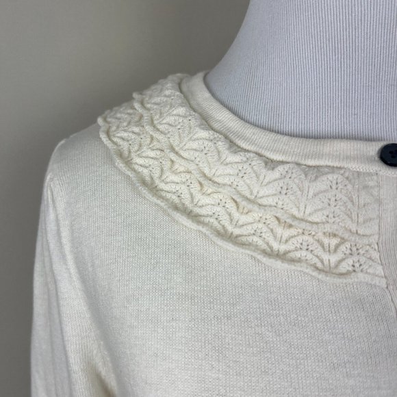 Boden Sweaters Boden Cardigan Sweater Womens 2 Ivory Button Up
